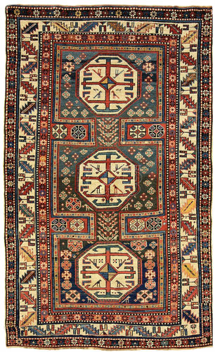 Traditioneller Teppich - 140000000532 - bersanetti giovanni - mit geometrischen Motiven / Wolle / rechteckig