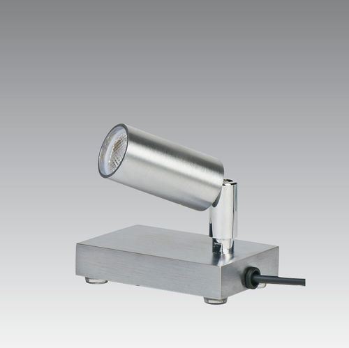 Tischlampe - TEOS PL - Stéphane DAVIDTS - aus verchromtem Metall / modern / mit Kabel