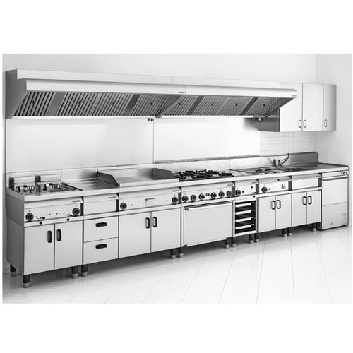 Edelstahl-Profiküche - 65 LINE - Maquinaria Industrial Hostelara S.L.U. - Modul / gerade Ausführung / kompakt