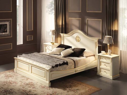Doppelbett - BEATRICE - Onlywood SRL - klassisch / Massivholz