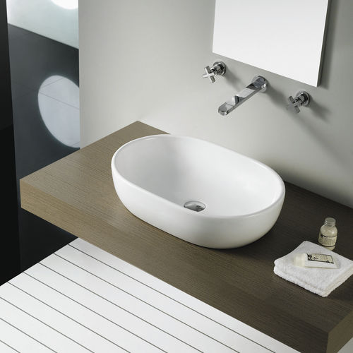 Aufsatzwaschbecken - TOULOUSE - Bath Collection S.L. - Porzellan / oval / modern