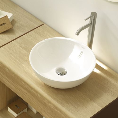 Aufsatzwaschbecken - VILLAREAL - Bath Collection S.L. - Porzellan / rund / ohne Öffnung