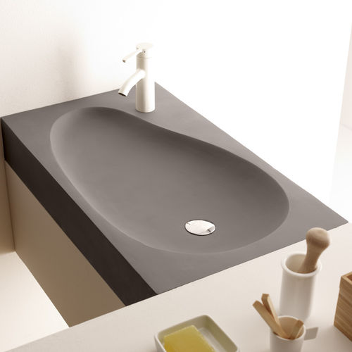 Aufsatzwaschbecken - BERANGA - Bath Collection S.L. - Granit / rechteckig / modern
