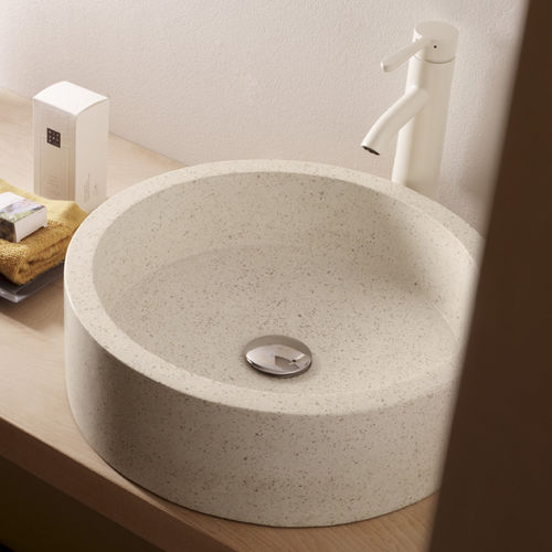 Aufsatzwaschbecken - CACICEDO - Bath Collection S.L. - Granit / rund / modern
