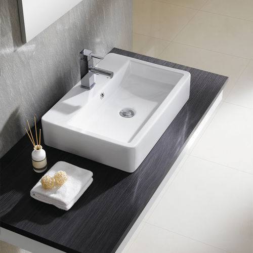 Aufsatzwaschbecken - SANTANDER - Bath Collection S.L. - Porzellan / rechteckig / modern