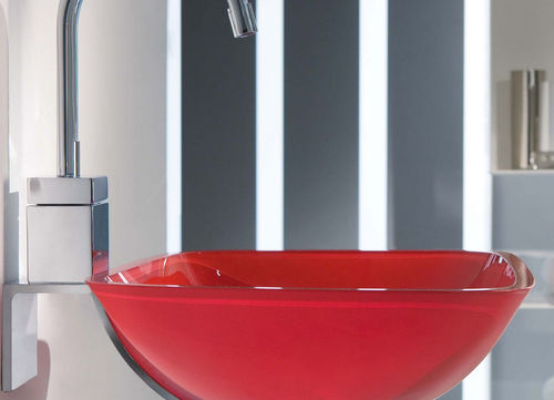 Wand-Waschbecken - RS - Bath Collection S.L. - Glas / quadratisch / modern