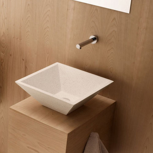Aufsatzwaschbecken - POLANCO - Bath Collection S.L. - Granit / quadratisch / modern