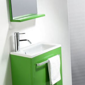 Wandhängender Waschtisch-Unterschrank - NIZA - Bath Collection S.L. - Harz / modern / mit Spiegel