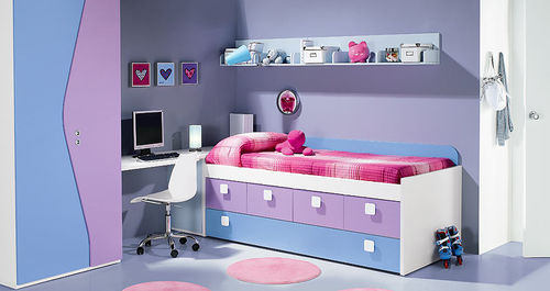 Modernes Bett - NARDI  - Homes - mit Schublade / für Kinder / für Mädchen