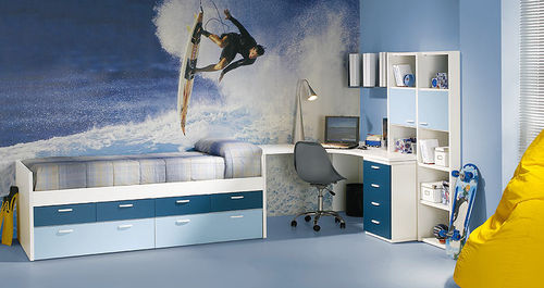 Modernes Bett - NARDI  - Homes - mit Schublade / für Kinder / für Jungen