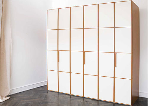 Moderner Kleiderschrank - SPEEDY  - Homes - Holz / lackiertes Holz / mit Schwingtür