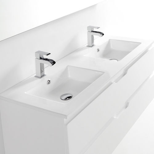 Doppelte Waschtischplatte - MAO TWO BASINS - VALENZUELA - Porzellan
