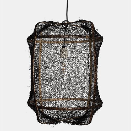 Hängelampe - Z5 BLACK : SISAL NET - AY ILLUMINATE - Bambus / modern / schnurlos