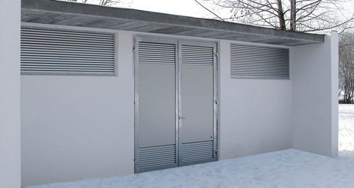 Einflügeliges Industrietor - . - Auroport GmbH - Aluminium / halbverglast