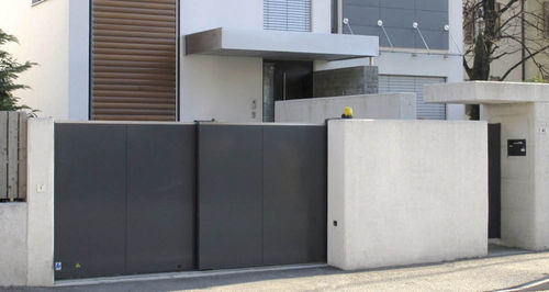 Schiebetor - Auroport GmbH - Metall / Platten / für Privatgebrauch
