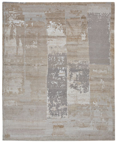 Moderner Teppich - BORO - JAN KATH - Contemporary Rug Art - Motiv / Wolle / Seide