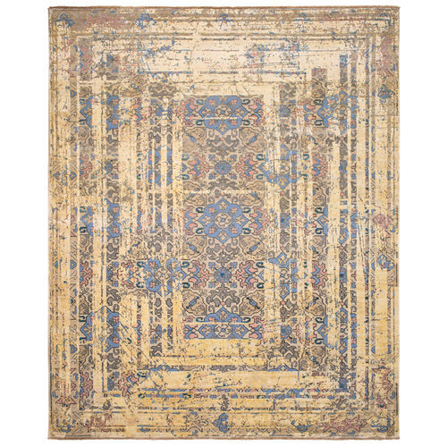 Orient-Teppich - AZERBAIJAN EARLSCOURT FRAME  - JAN KATH - Contemporary Rug Art - Motiv / Wolle / Seide