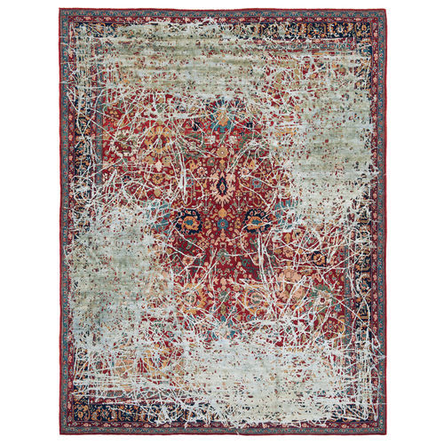 Orient-Teppich - BIDJAR HIGHGATE ENJOY - JAN KATH - Contemporary Rug Art - Motiv / Wolle / Seide