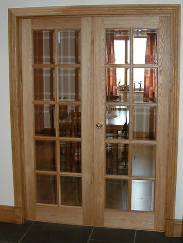 Tür für Innenbereich - 10 PANE - Broadleaf Timber - Eiche / Glas / einflügelig