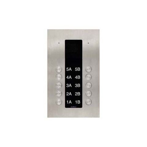 Edelstahl-Türstation - PDA110 - guinaz - Einbau / für Außenbereich / mit 10 Tasten