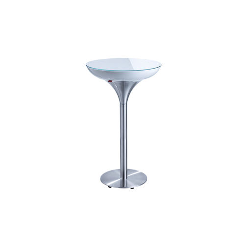 Moderner Stehtisch - LOUNGE MX 105 - MOREE - Glas / Kunststoff / ABS