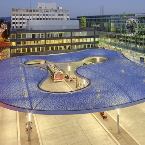 Metallprofil-Dachsystem - BUSBAHNHOF AARAU - Vector Foiltec - Texlon® ETFE / für Gewerbegebrauch