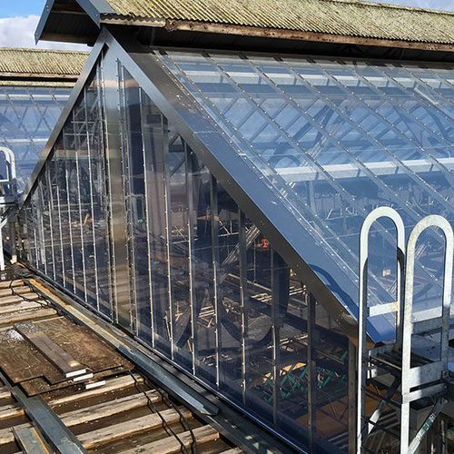 Hinterlüftete Fassade / Texlon® ETFE - CARLISLE TRAIN STATION  - Vector Foiltec - Folie / selbstreinigend