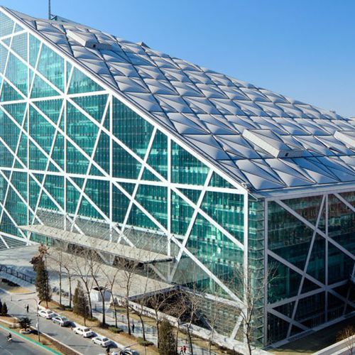 Moduldachsystem - PARKVIEW GREEN FANG CAO DI, CHINA - Vector Foiltec - Metallprofil / Texlon® ETFE / für Gewerbegebrauch