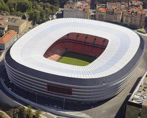 Textilmembran / Texlon® ETFE - SAN MAMÉS STADIUM, SPAIN - Vector Foiltec - für Bedachungen / lichtdurchlässig