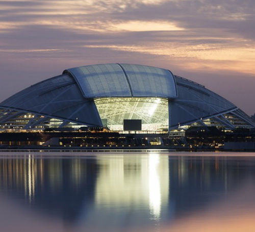 Gebogenes Dachsystem - SINGAPORE NATIONAL STADIUM AND SPORTS HUB - Vector Foiltec - Metallprofil / Texlon® ETFE / für Gewerbegebrauch
