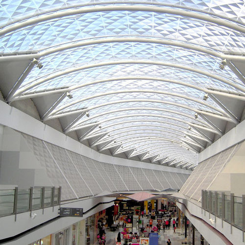 Gebogenes Dachsystem - TE AWA MALL IN HAMILTON, NEW ZEALAND - Vector Foiltec - Metallprofil / Texlon® ETFE / für Gewerbegebrauch