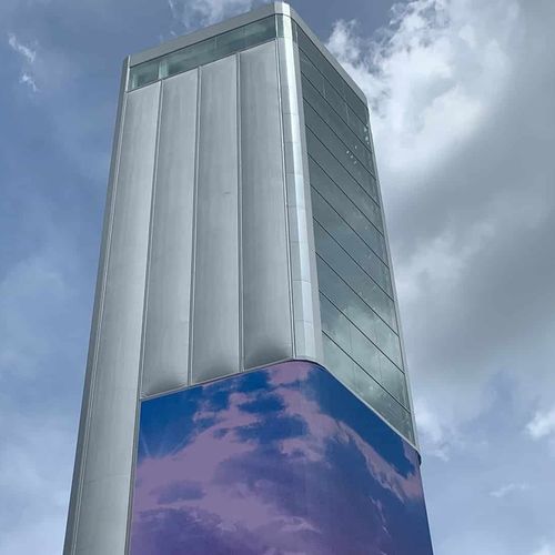Paneel-Fassadenverkleidung - TEN SQUARE CAR VENDING MACHINE SINGAPORE - Vector Foiltec - Texlon® ETFE / vertikal / 3D