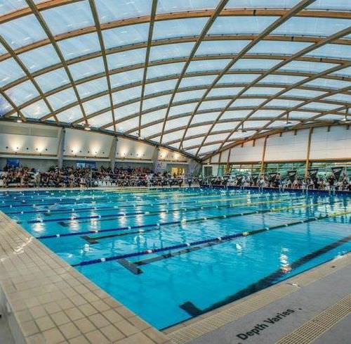 Gebogenes Dachsystem - COASTLANDS AQUATIC CENTRE - Vector Foiltec - Texlon® ETFE / für Gewerbegebrauch