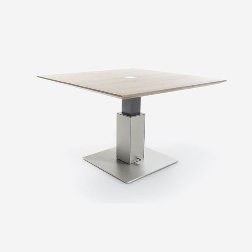 Moderner Couchtisch - drive - YOMEI - Nussbaum / Holzfurnier / Macassar-Ebenholz