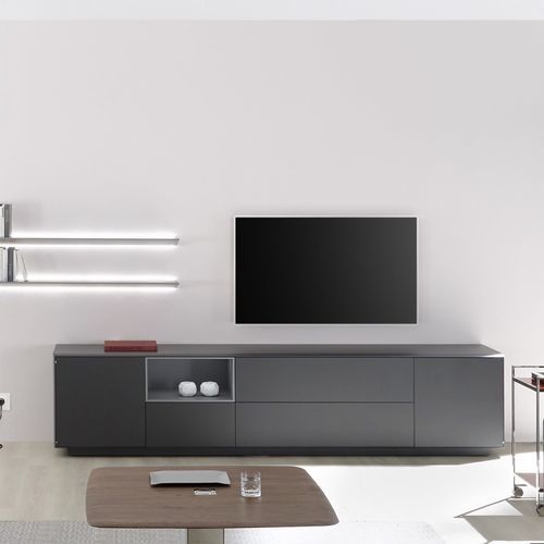 Modernes Sideboard - S100|S200 - YOMEI - Nussbaum / Massivholz / Metall