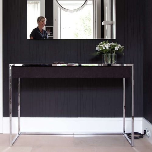 Moderner Konsolentisch - Smart  - YOMEI - lackiertes Holz / hochglanzlackiertes Holz / Leder
