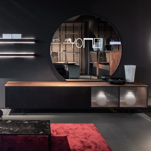 Modernes Fernsehmöbel - S100 - YOMEI - lowboard / Nussbaum / Ahornholz