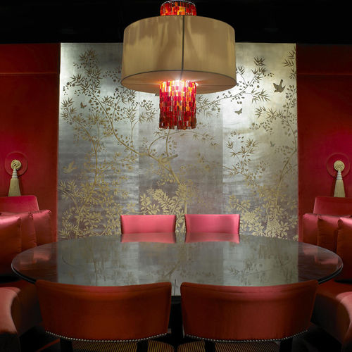 Klassische Tapete - BURNISH - Fromental - Seide / chinesisches Motiv / handgemalt
