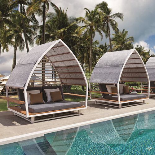 Stoffdach-Pavillon - Gazebo Honolulu - Contral - Aluminiumstruktur / für Hotels / für Wellnesscenter