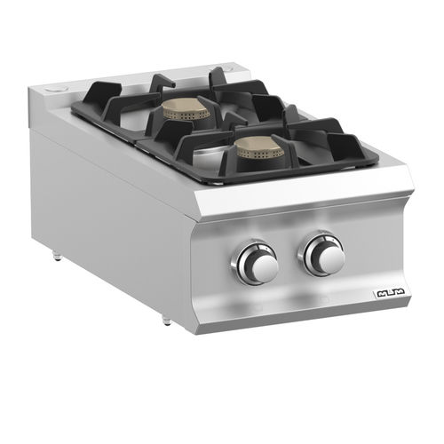 Gasherd - FB74TXS - mbm - Profi / mit 2 Kochfeldern / mit 1 Ofen