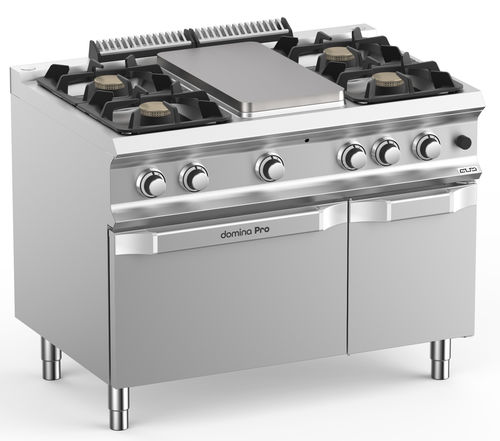 Gasherd - FB711MFG4XL - mbm - Profi / mit 4 Kochfeldern / mit 2 Öfen