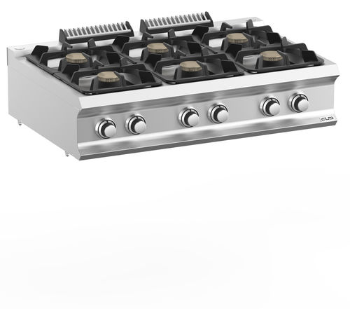 Gasherd - FB711TXL - mbm - Profi / mit 6 Kochfeldern / mit 1 Ofen