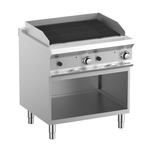 Holzkohlegrill - PLG78A - mbm - bodenstehend / Profi / Edelstahl