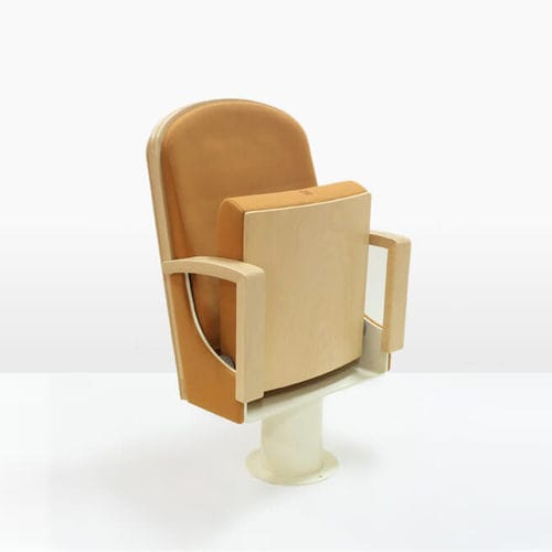Moderner Auditoriumsessel - PETRA IRIS - ASCÉNDER - Textil / Holz / klappbar