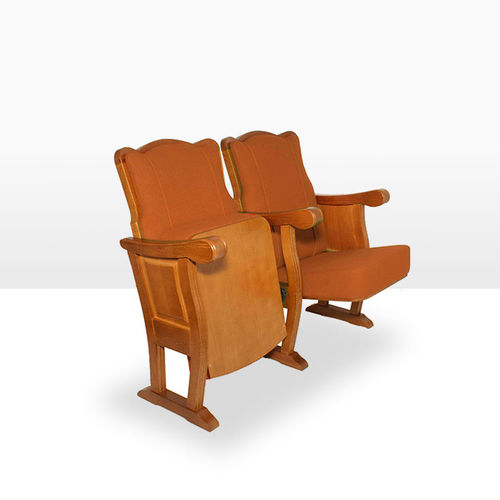 Klassischer Auditoriumsessel - TRAVIATA - ASCÉNDER - Textil / Holz / klappbar