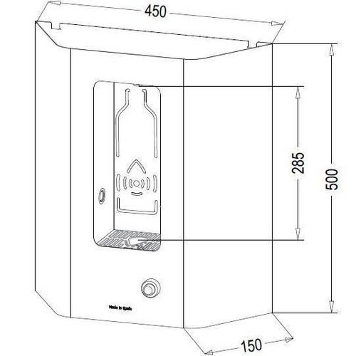 Berührungsloser Trinkbrunnen - BS series - Canaletas S.A. - für kaltes Wasser / wandmontiert / für den Innenraum
