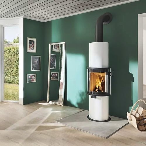 Holz-Kaminofen - FARO - CERA-Design by Britta von Tasch GmbH - 7 kW / Multibrennstoff / freistehend