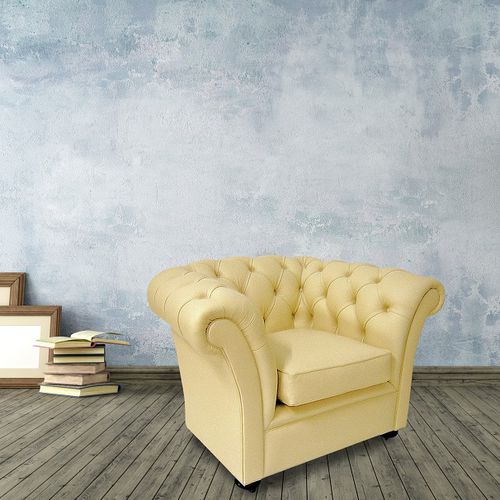 Chesterfield-Sessel - Rochester  - Kingsgate Furniture ltd - Leder / Massivholz / mit abnehmbarem Kissen