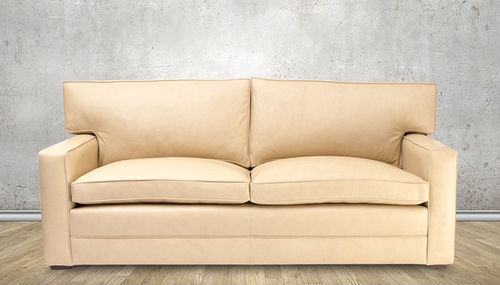 Modernes Sofa - St Tropez  - Kingsgate Furniture ltd - Leder / mit Armlehnen / mit abnehmbarem Kissen