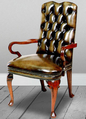 Klassischer Esszimmerstuhl - Diana Carver - Kingsgate Furniture ltd - für den Innenraum / Leder / Gestell aus Massivholz